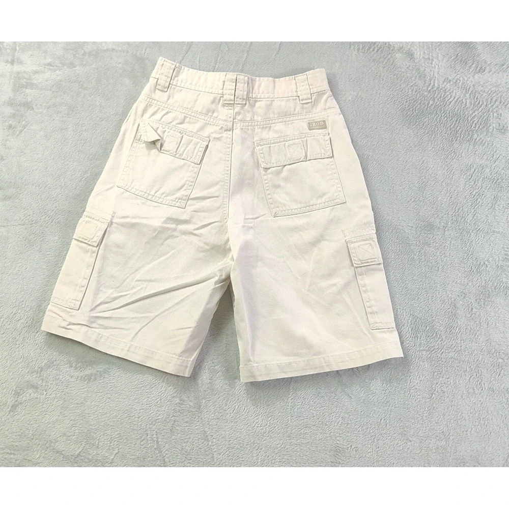 IZOD Cargo Shorts Boys Size 12 Khaki Cargo Shorts Chino